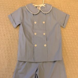 EUC Bailey Boys Children’s boutique boys Easter Spring short set 5